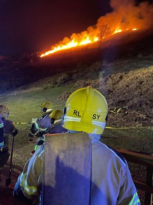 Photos show the extent of the fire. Photo: Phil Davies