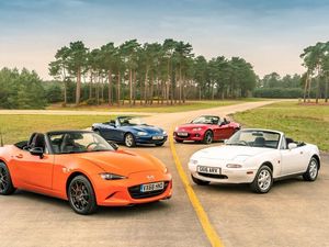 Supporting image for story: Driving every generation of Mazda MX-5 reveals the roadster’s charm