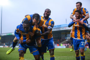 Freddie Ladapo and Tyler Roberts combined for an outstanding win at Scunthorpe to end the Iron's fine home record (AMA)