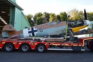 Supporting image for story: Nazi fighter plane heads to RAF Cosford museum - in pictures