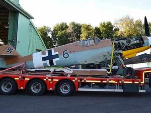 Supporting image for story: Nazi fighter plane heads to RAF Cosford museum - in pictures