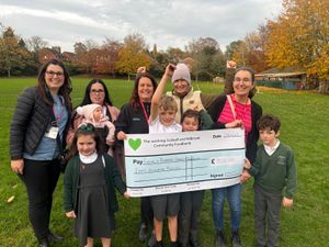 Supporting image for story: Steps of love: Kate raises £830 for Codsall Food Bank in dad’s honour