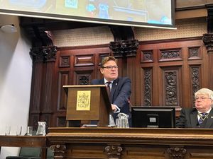 Birmingham Council leader Coun John Cotton at the budget meeting on Tuesday, February 24. Credit: Alexander Brock