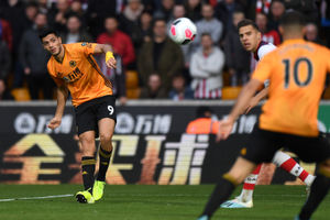 Raul Jimenez of Wolverhampton Wanderers. (AMA/Sam Bagnall)