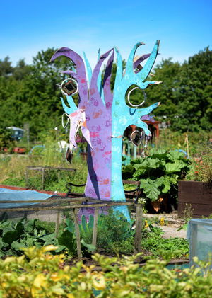 Community art is an important part of the garden