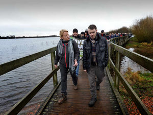 Supporting image for story: Keep your fracking hands off Cannock Chase: PICTURES and VIDEO as Green Party leader Natalie Bennett hails campaigners