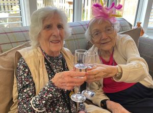 Field House resident Molly Rogers has celebrated her 106th birthday with a champagne reception and a second royal telegram