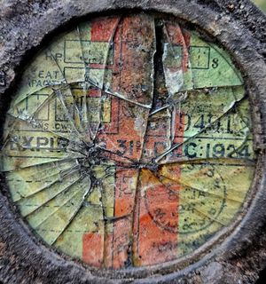 Closer look at the car tax disc purchased in 1923