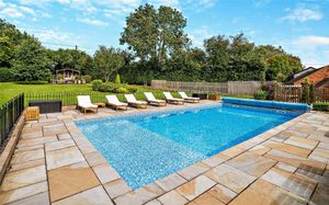 A heated pool outside, picture: Rightmove and Savills
