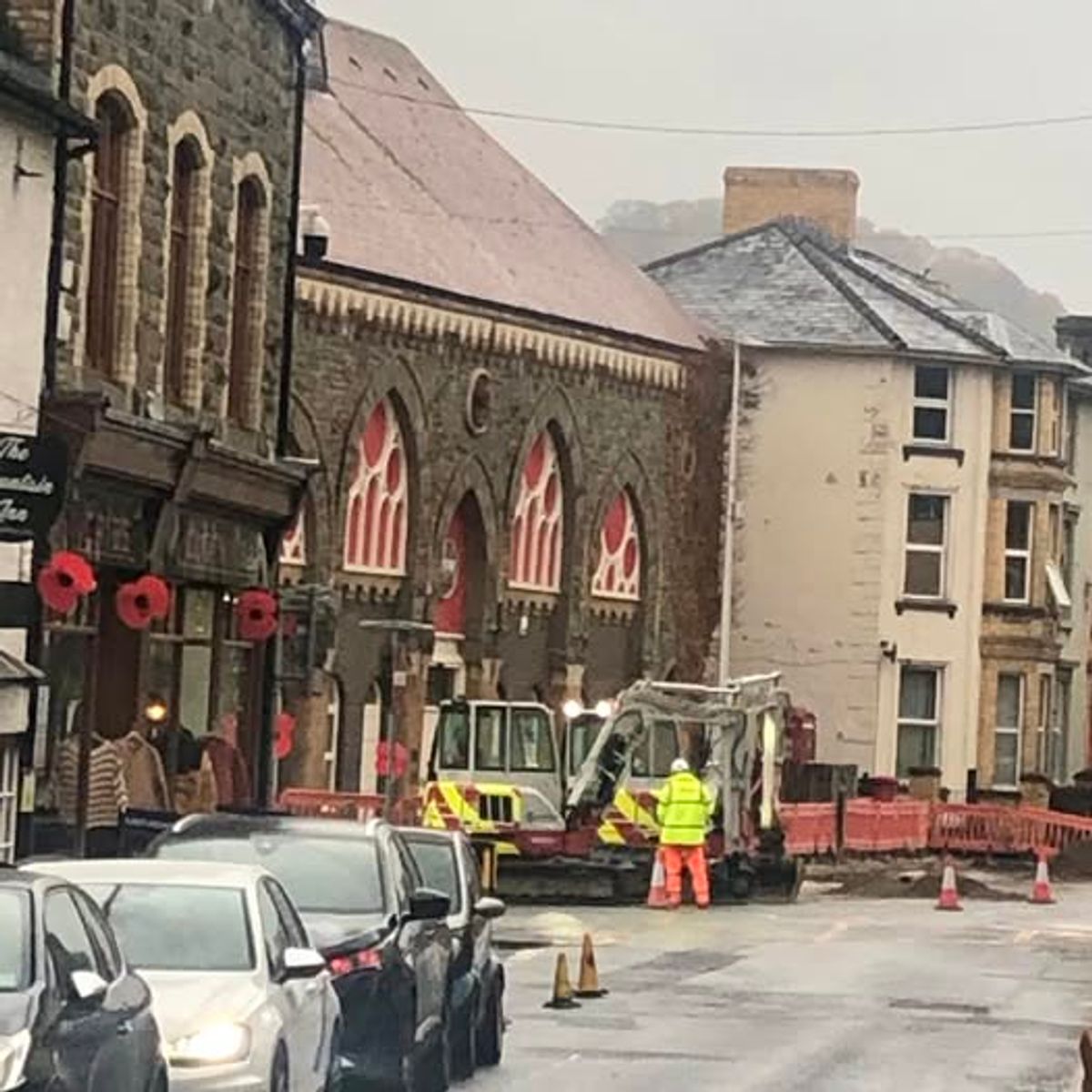 Builth Wells businesses are struggling just 10 days after major roadworks, which are due to last four months, started