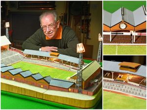Supporting image for story: It's Matchstick Molineux! Pure gold as Wolves fanatic recreates famous ground