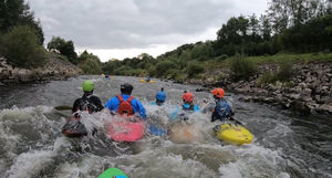 Bridgnorth Canoe Club on the river