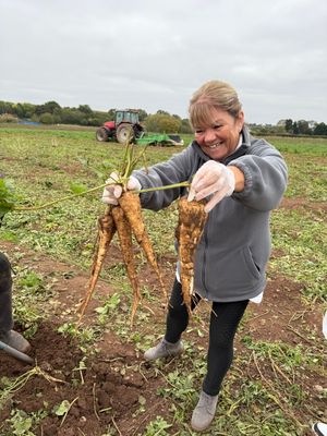Colleague from HC-One’s Littleton Lodge Care Home at Lower Drayton Farm