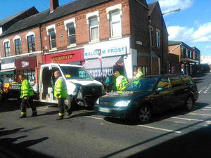 Supporting image for story: Trapped driver cut free after Walsall rush-hour smash