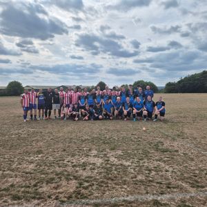 The teams came together before the match in Ellie's memory.