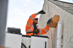 Openreach engineers installed bird nest boxes.