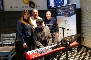 Wolves legends Geoff Palmer and Steve Daley joined Suzi and musical entertainer Carl McGregor.