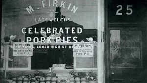 Mary Firkin's shop in Carter's Green, West Bromwich, pictured in 1914. By this time, there was also a  branch in Lower High Street, Wednesbury.