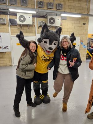 Wolfie joined in the festivities