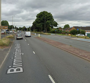 Birmingham New Road between Burnt Tree and Priory Road