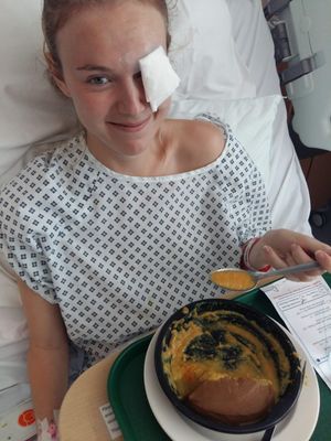 Abi Smith after her biopsy.