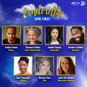 Cinderella Cast
The professional cast features Stefan Davis as Prince, Therese Collins as Fairy Godmother, Jaiden Tsang as Cinderella, Jordan Laidley as Dandini, Sam Yetunde as Chloe, Victoria Tew as Kim, and Julie Ann Baker as Baroness Hardup.