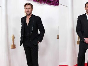 Supporting image for story: Ryan Gosling and Bradley Cooper dazzle in experimental menswear at the Oscars