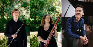 Supporting image for story: Newport Music Club 50th Anniversary: Young musicians dubbed the 'Lumas Wind Trio' join the celebrations