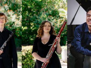 Supporting image for story: Newport Music Club 50th Anniversary: Young musicians dubbed the 'Lumas Wind Trio' join the celebrations