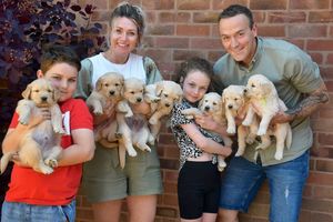 Photo: Lucy Poole             Katy McGregor and family, in Madeley