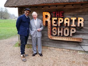 Supporting image for story: King admits ‘suspense is killing me’ in trailer for The Repair Shop
