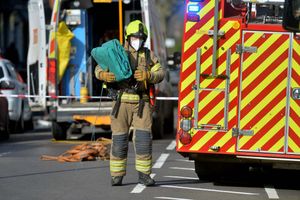 Emergency services at the scene in Walsall