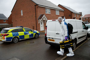 Forensics arrive at Vashon Drive in Droitwich