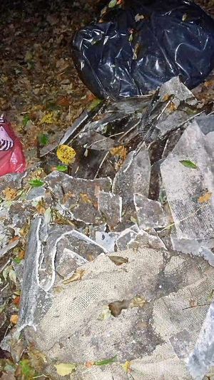 Bags dumped on The Wrekin were believed to contain asbestos