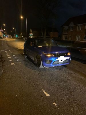 The car was left on Shifnal High Street on the wrong side of the road 