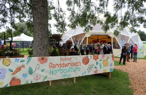 The Horticultural Village at last year’s Royal Welsh Show