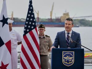 Supporting image for story: China issues response after Hegseth calls it a threat to Panama Canal