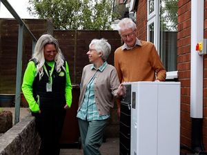 RES energy advisors delivering free energy efficiency advice as part of the Warmer Homes Project