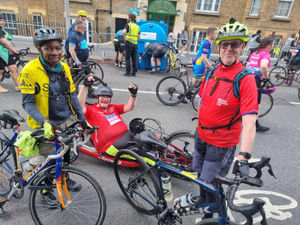 Supporting image for story: Bone Rattler cycle team smash 100-mile marathon to support three special charities 