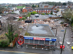 Supporting image for story: Watch: Bulldozers move in on site of Sedgley's former Gould's building