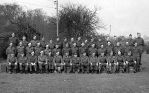 Soldiers of Weston and Stanton Home Guard – the photo must have been taken some time between 1940 and 1944. 