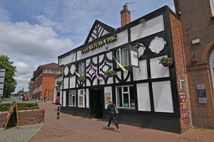 The Royal Oak is a notable feature in Cannock