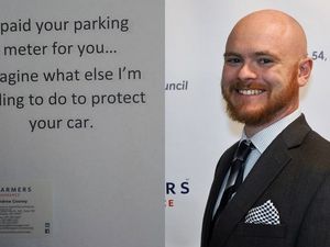 Supporting image for story: This insurance salesman has a pretty slick way of trying to drum up new clients