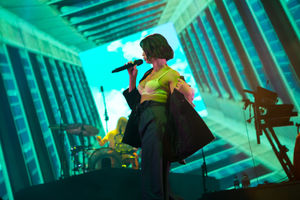 Dua Lipa at Birmingham's Genting Arena. Pic: Emma Turner