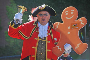 Town crier Geoffrey Russell