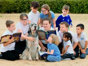 Supporting image for story: Chapter and verse as Woody helps Shropshire pupils with their reading