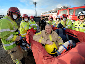 Supporting image for story: Councillor's ordeal as car crash 'casualty' to promote road safety