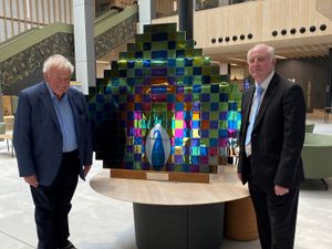 Supporting image for story: "Percy Peacock" takes pride of place at university's school of architecture