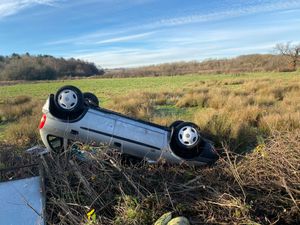 Supporting image for story: Car overturns in black ice crash at West Bromwich beauty spot 
