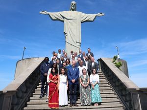 Supporting image for story: William follows in mother’s footsteps as he views Rio de Janeiro from above